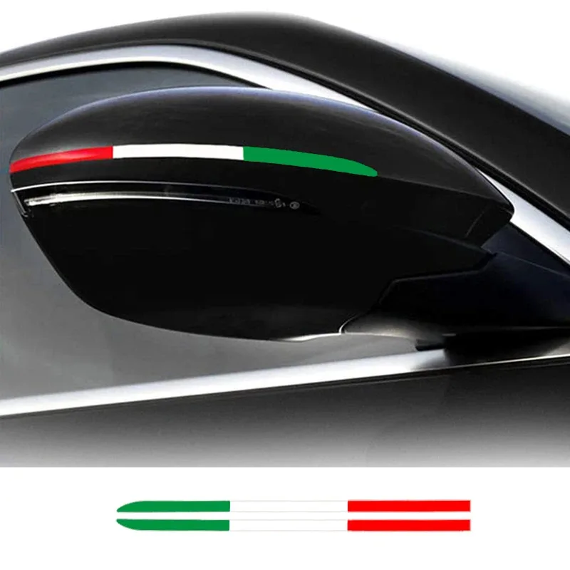 2X سيارة مرآة الرؤية الخلفية ملصق ل ألفا روميو سبورتيفا جوليا جوليتا 159 156 ميتو ستيلفيو فيات 500 أبارث 595 695 بونتو تيبو #1