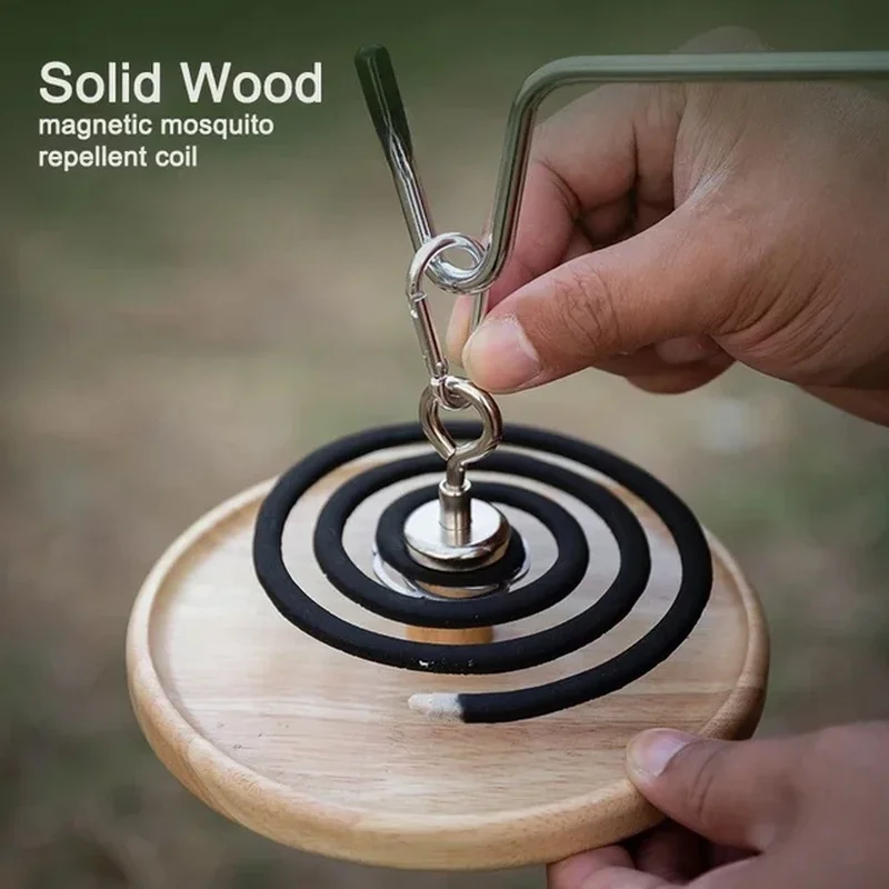 Japanese Indoor Aromatherapy Sandalwood Household Outdoor Camping Tent Mosquito-repellent Incense Coil Tray Frame Stove