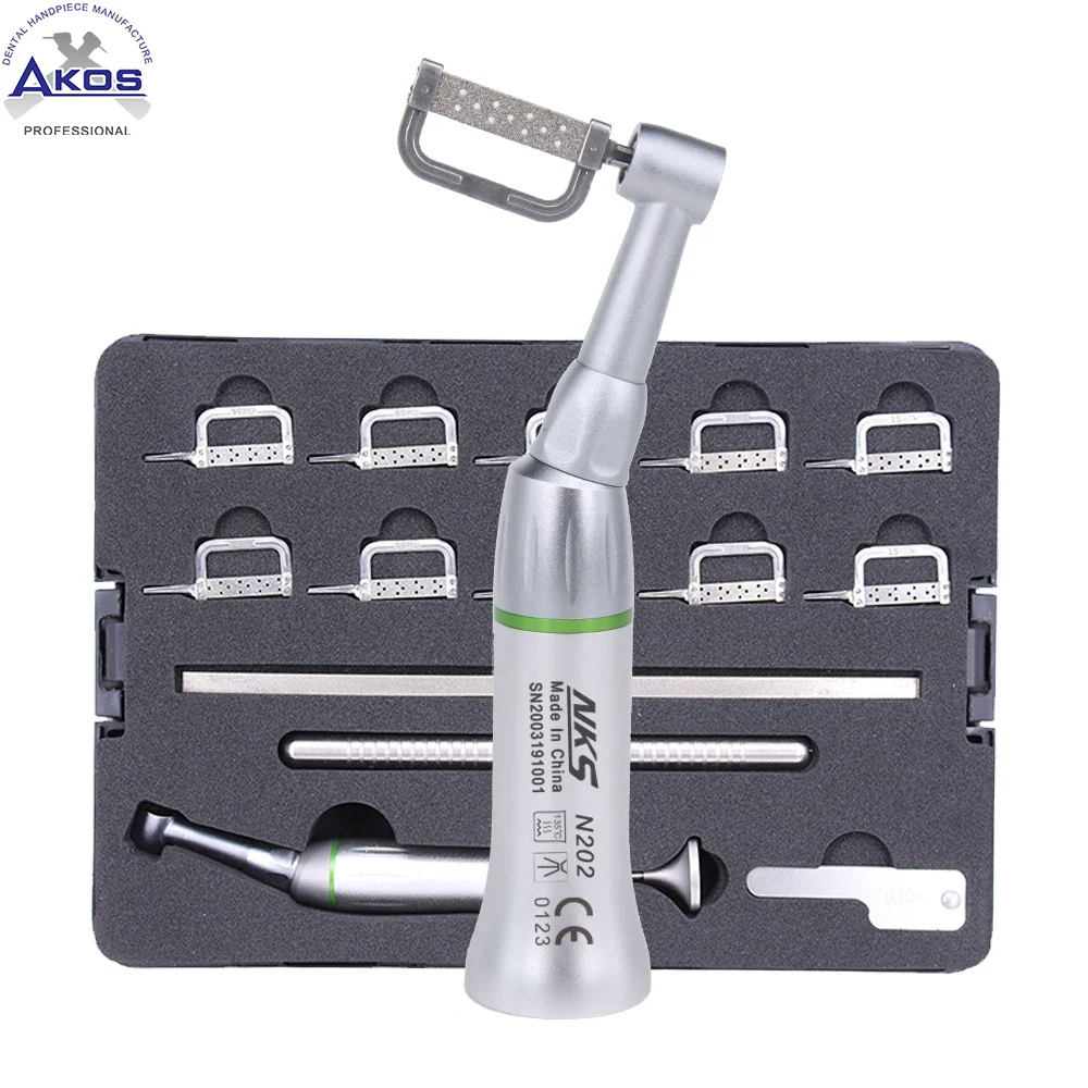 

Oral Orthodontic Vertical Reciprocating Interproximal Stripping Handpiece Contra Angle 4:1 Low Speed Hand Piece Push Button Kit