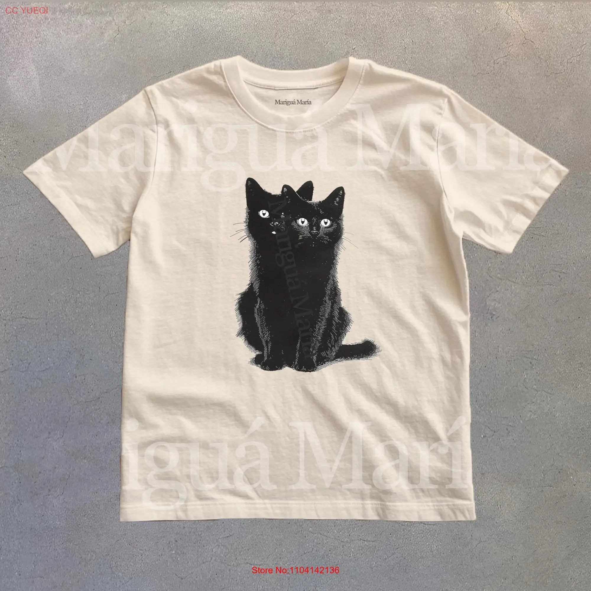 Two Headed Cat Retro T Shirt long or short sleeves