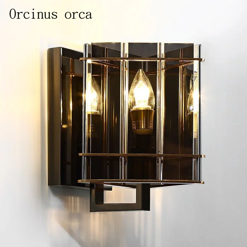 After the latest modern minimalist creative personality living  bedroom bedside lamp wall lamp corridor in northern Europe