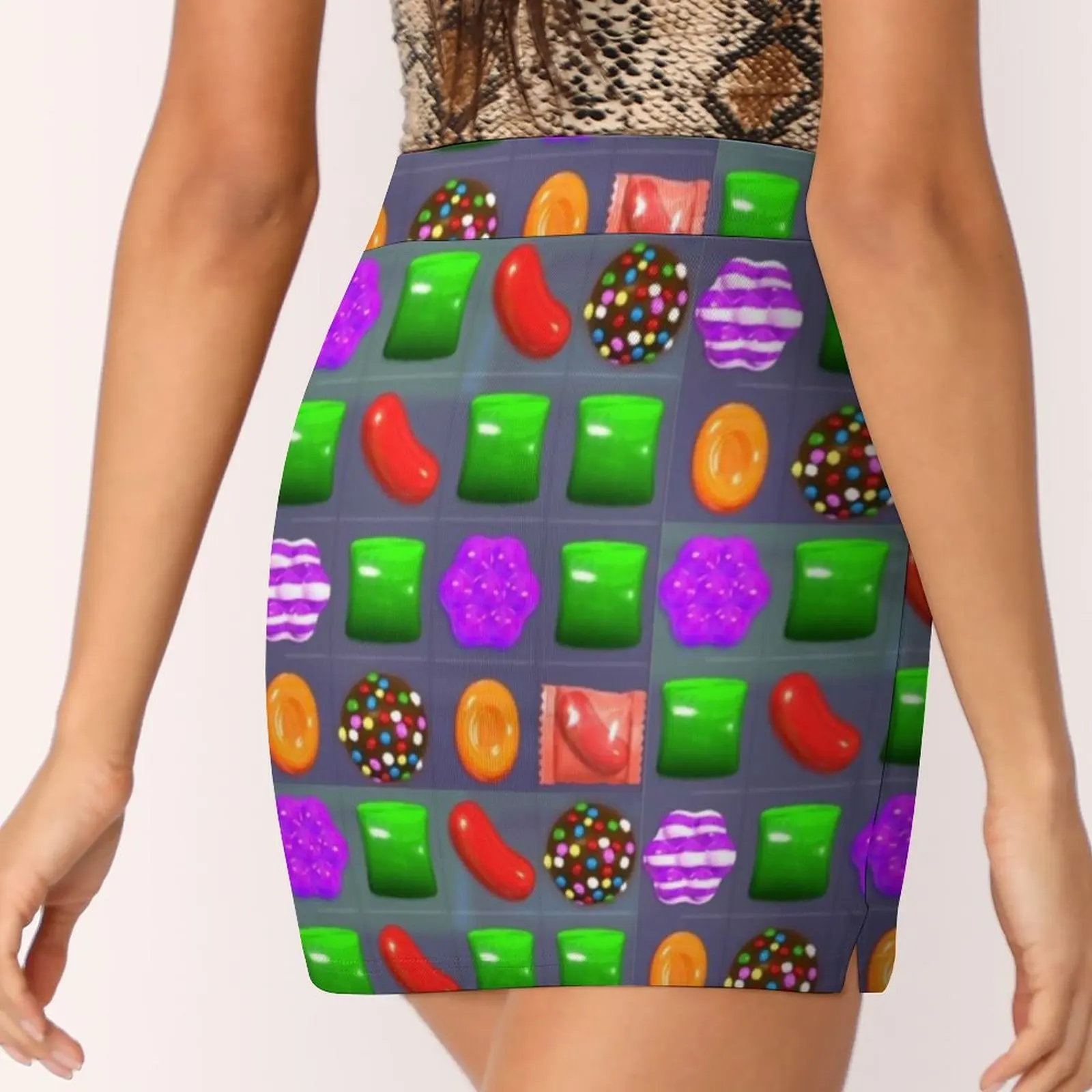 Candy Combo Candy Crush Skirts Woman Fashion 2022 Pant Skirt Mini Skirts Office Short Skirt Candy Crush Combo Gaming Online