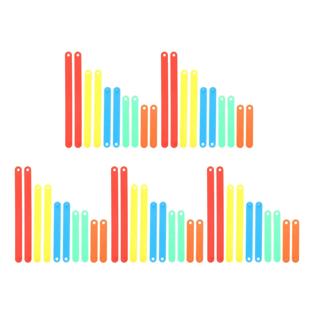 50pcs Angle Manipulation Material Bright Colors Reusable Plastic Blocks Classroom Math Games Kindergarten Supplies Set