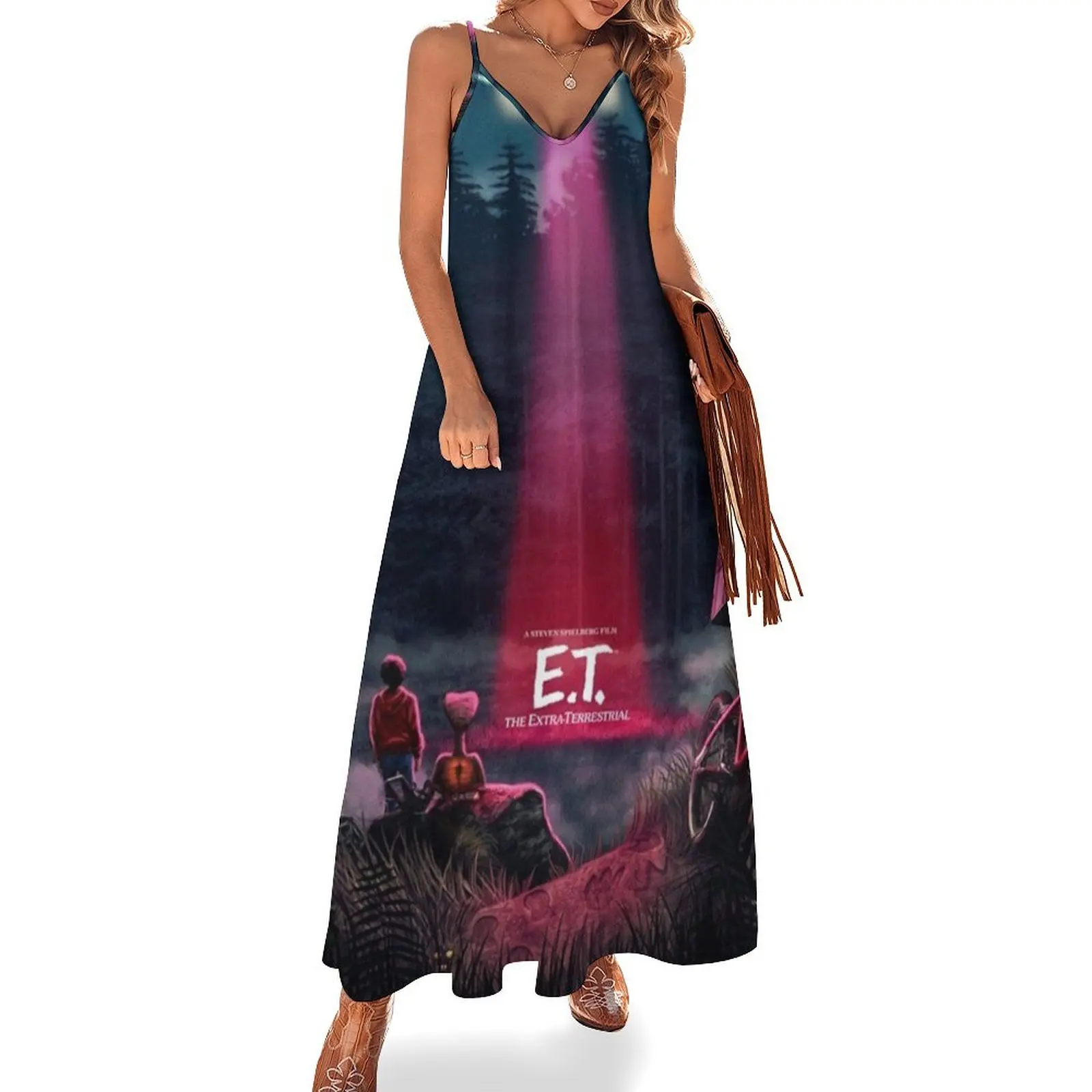 

E.T. The Extra Terrestrial (1982) Movie Sleeveless Dress bandage dress evening dresses ladies Dress