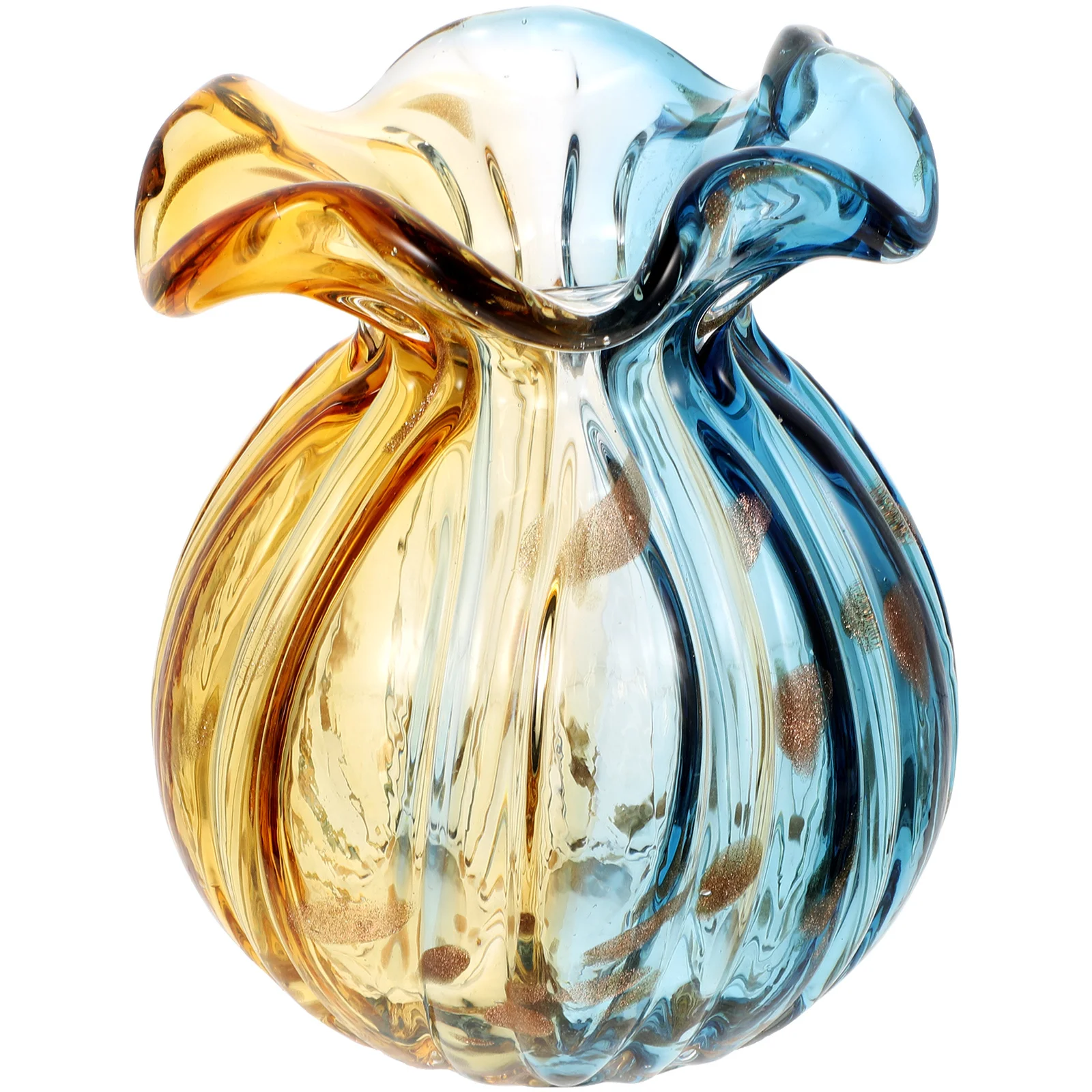 

Glass Flower Vase Decorative Simple Abstract Striped Creative Container for Home Office Decoration Simple Glass Vase