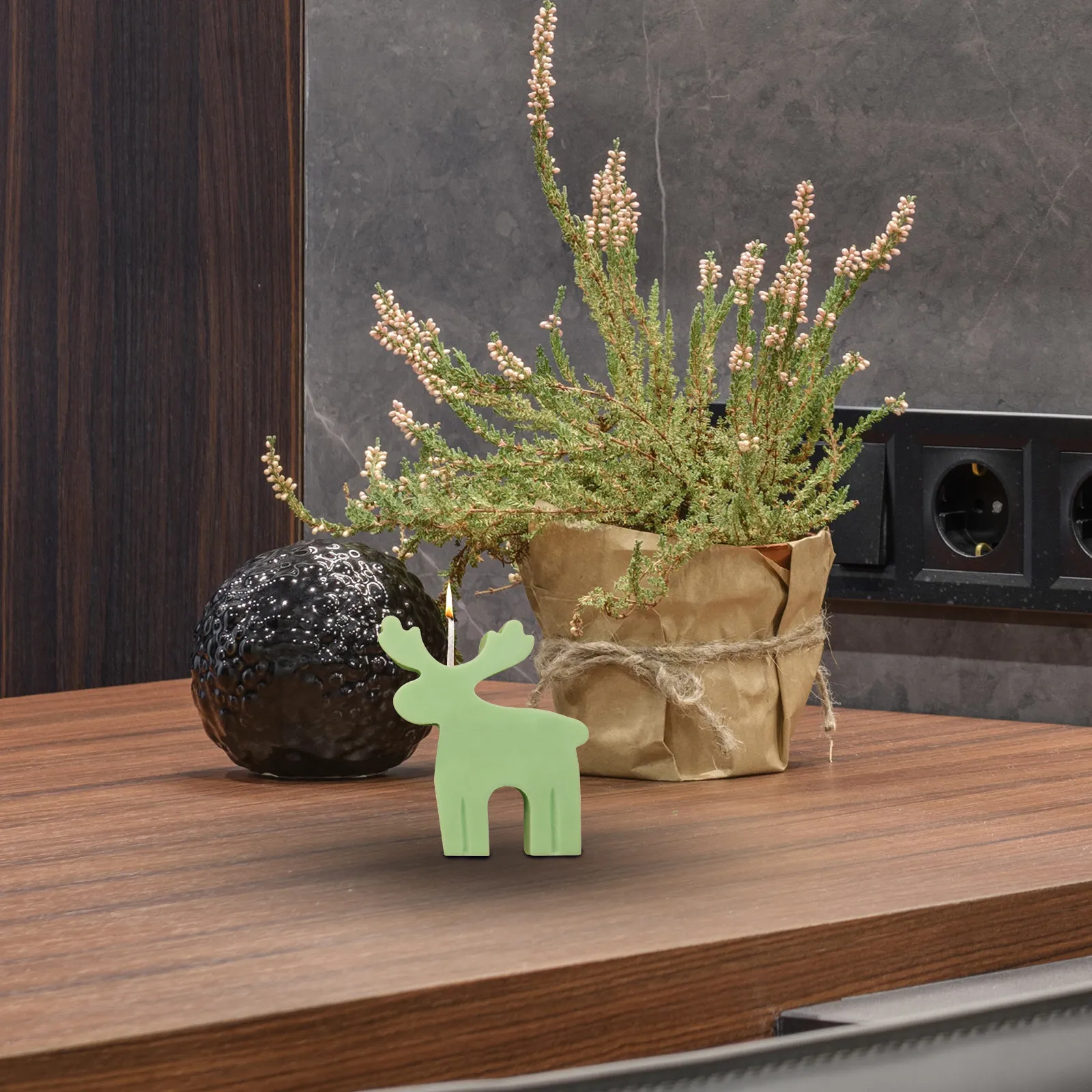 

1 шт. маленькая силиконовая форма в виде оленя для самостоятельного изготовления ароматизированного воска, форма для литья в виде лося, аксессуары для рукоделия для дома