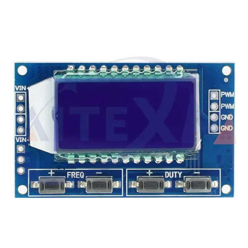 AITEXM เครื่องกําเนิดสัญญาณ PWM Pulse Frequency Duty Cycle ปรับได้โมดูลจอแสดงผล LCD 3.3 V-30 V 1Hz-150 Khz PWM โมดูลบอร์ด