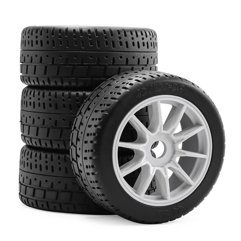 1-7-rc-car-upgrade-kit-4pcs-103mm-high-grip-rubber-tires-with-wheels-fits-arrma-mjx-7303-and-feiyue-mustang-gt-models