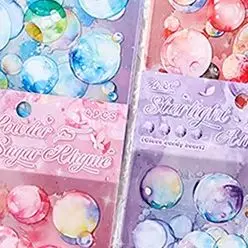 

4 листа/упак. мечтательные цветные пузыри, декоративная наклейка, ретро акварель, коллаж, этикетка для скрапбукинга, сделай сам, дневник, журнал, планировщик