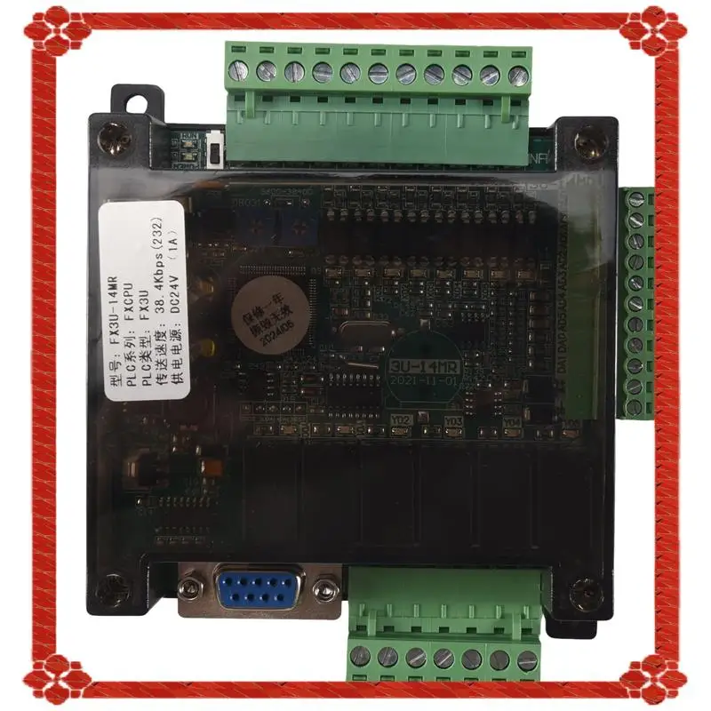 24-Hour Delivery FX3U-14MR PLC Industrial Control Board 8 Input 6 Output Programmable Control Relay Output, 24 V PLC Control