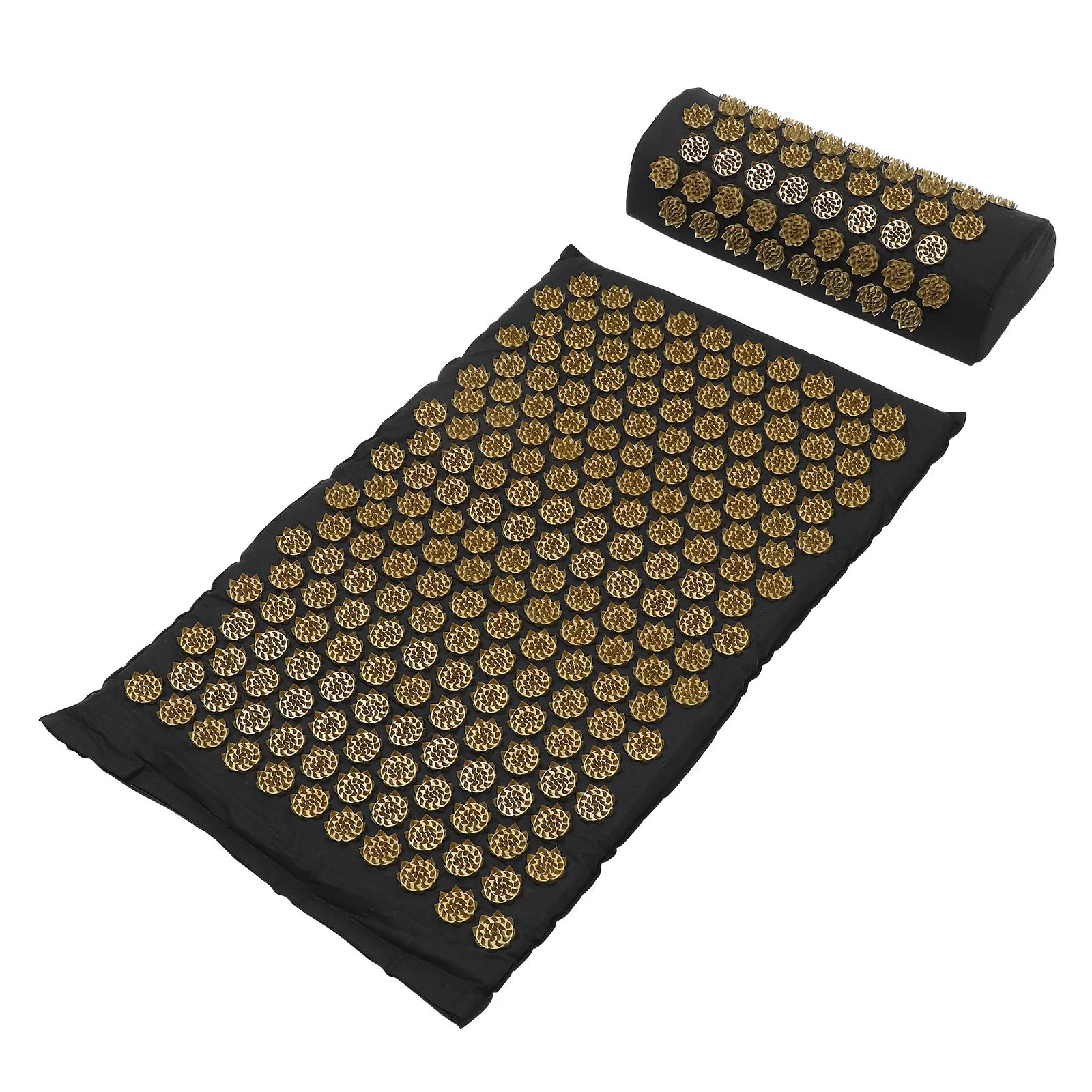 2 قطعة بساط التدليك وسادة مجموعة رمادي قابل للطي قابل للغسل اليوغا ممارسة حصيرة العلاج بالابر الإغاثة شياتسو وسادة عدم الانزلاق #5