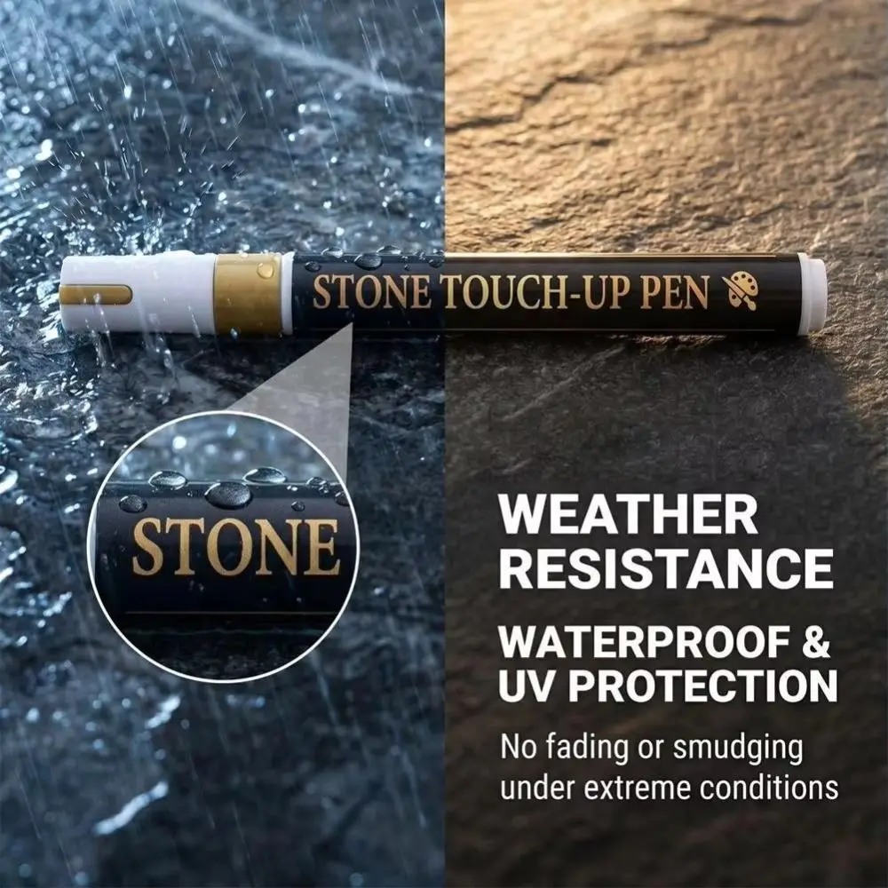 3mm Tip Stone Repair Pen Waterproof Permanent Memorial Inscription Pen Large Capacity Granite Marker Pen Cemetery Maintenance