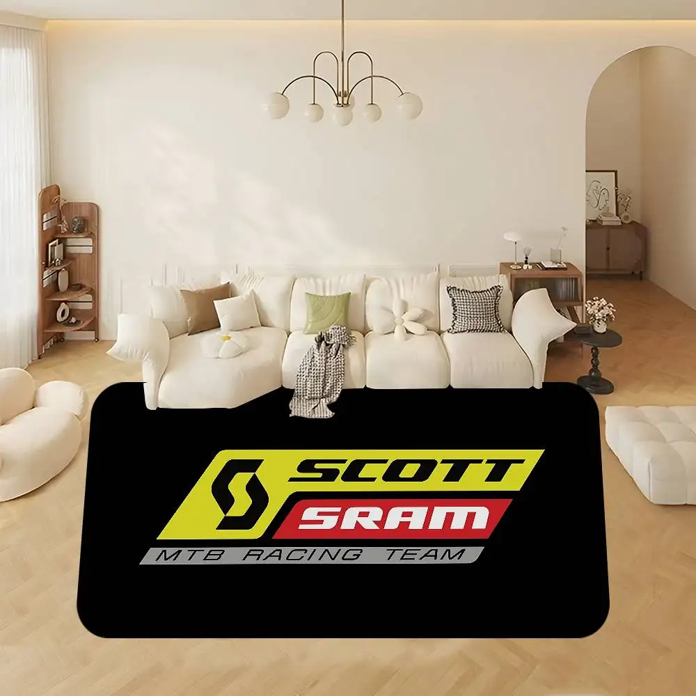 S-ScottS Bike Logo Bathroom Mat Anti-slip Absorb Water Long Strip Cushion Bedroon Mat Hotel Decor Mat