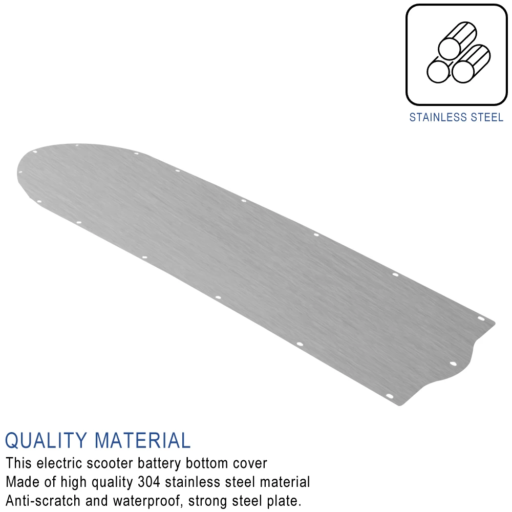 Stainless Steel Battery Bottom Cover for Ninebot Max G2 G65 Electric Scooter Anti-Collision Guard Chassis Protect Bottom Guard