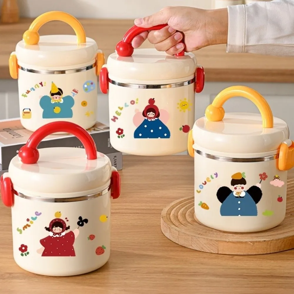 

Термос-контейнер для обедов большой емкости из нержавеющей стали 304, герметичный, многослойный, практичный, с термоизоляцией