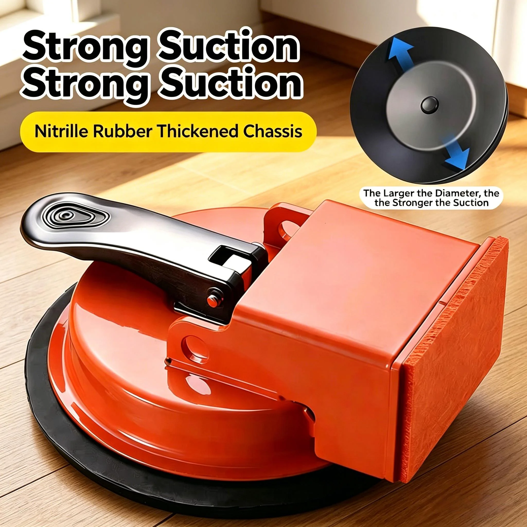 Wooden Floor Gap Repair Suction CupHeavy Duty 50kg Load Floor Gap Fixer Tool for Hardwood Floor Strong Suction Floor Seam Closer