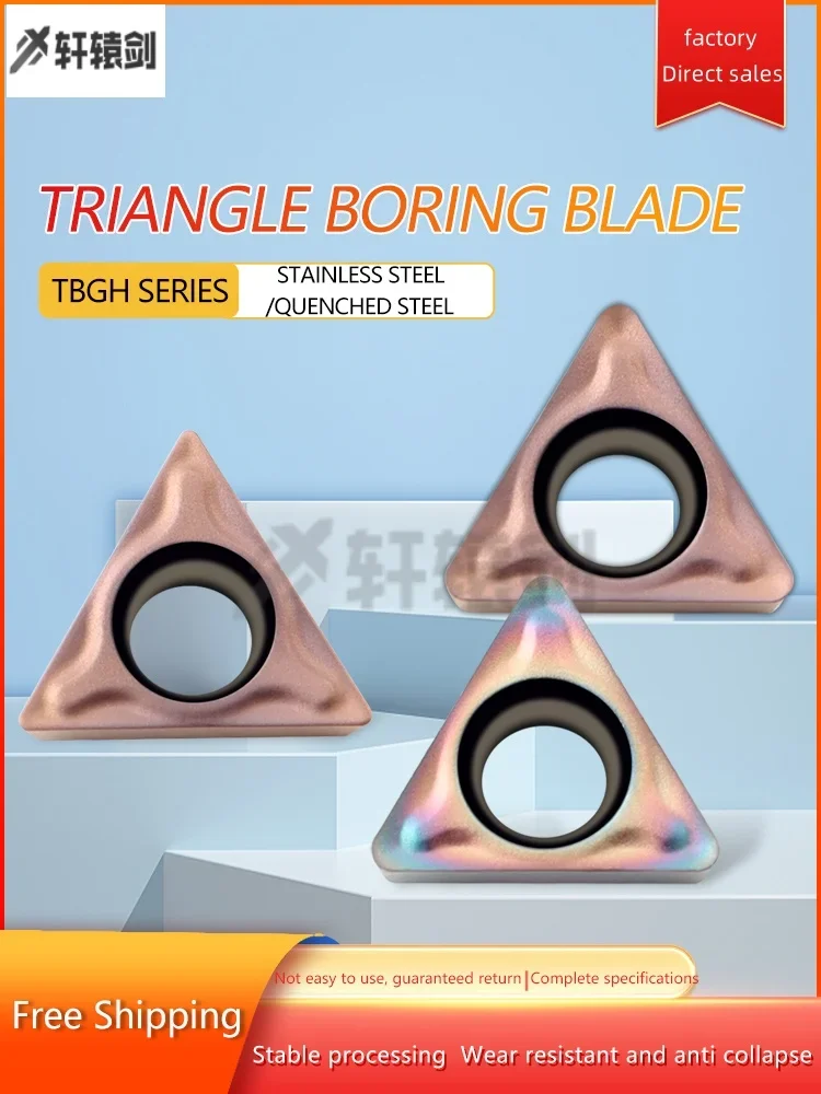 

TBGH060102 060104 M Carbide Inserts Small Triangle Boring Blades CNC Lathe Internal Turning Tool For Quenched/Stainless Steel