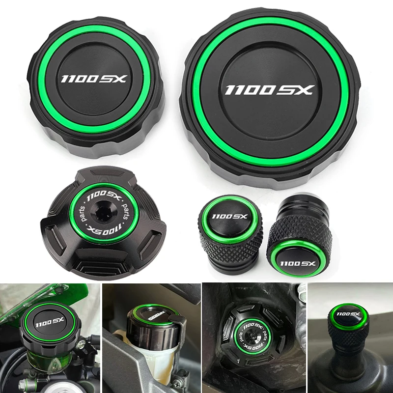 

Для Kawasaki NINJA 1100SX 1100 SX SE 2025 Ninja1100sx аксессуары для мотоциклов, крышка резервуара тормозной жидкости, заглушки маслозаливной горловины