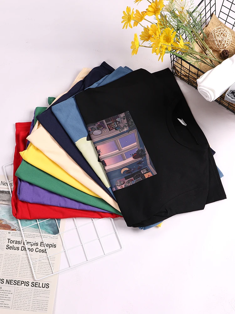 San Francisco, California Beach Paradise Female Tshirt Street Casual T Shirt Oversize Streetwear Hip Hop O-Neck T Shirt Women
