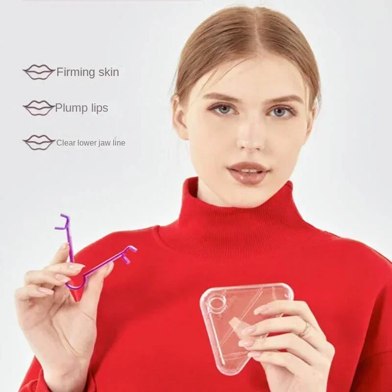 أداة تمرين الوجه والرقبة على شكل حرف V لشد البشرة وشد الذقن المزدوجة أداة تمرين الفك جهاز تدريب الوجه المحمول