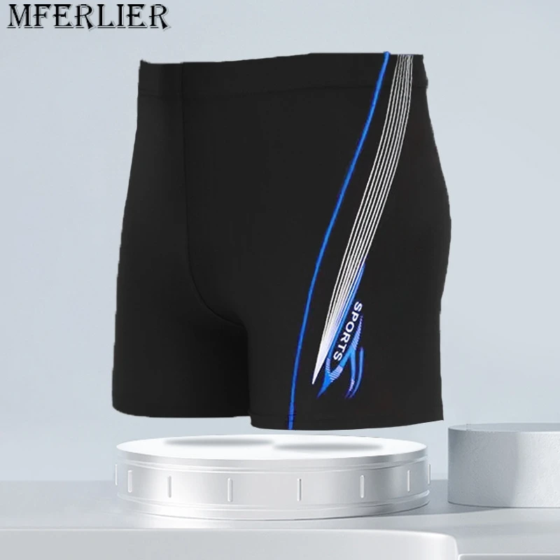 summer men board shorts sports letter beach shorts striped quick dry swimming trunks shorts breathable comfort elastic