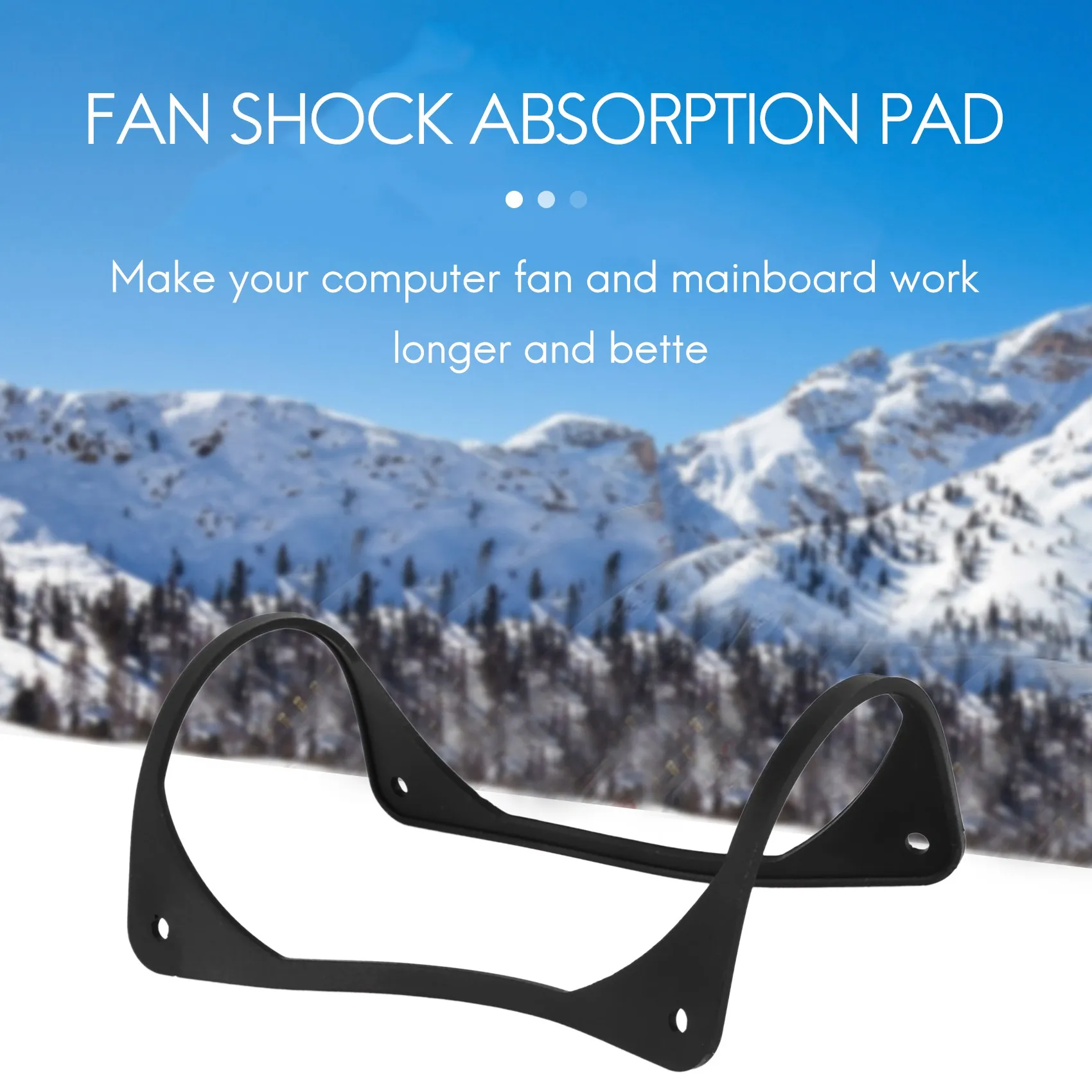 10 шт., 120 мм, антивибрационная силиконовая прокладка для вентилятора, шумопоглощающая прокладка для ПК, компьютерный корпус, вентилятор