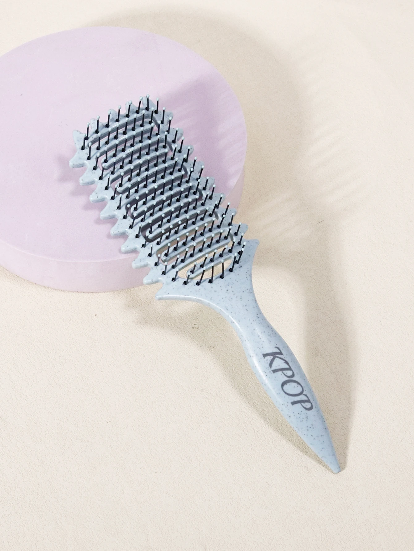KPOP Lockenbürste – mit Nylonborsten und ABS-Griff zum Stylen von Locken, speziell für Echthaarperücken. – Detail 8