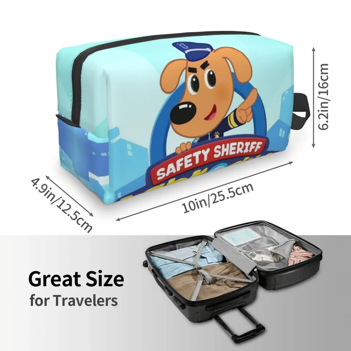 شريف لابرادور حقائب مستحضرات التجميل النسائية السفر ماكياج المنظم الحقيبة أدوات الزينة تخزين Dopp عدة صندوق مقلمة