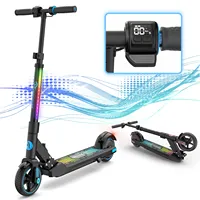 For EVERCROSS Electric Scooter Kids, Foldable Scooter for Kids Ages 6-12, 9.3 MPH & 5 Miles,LED Display, Colorful LED Lights, UL