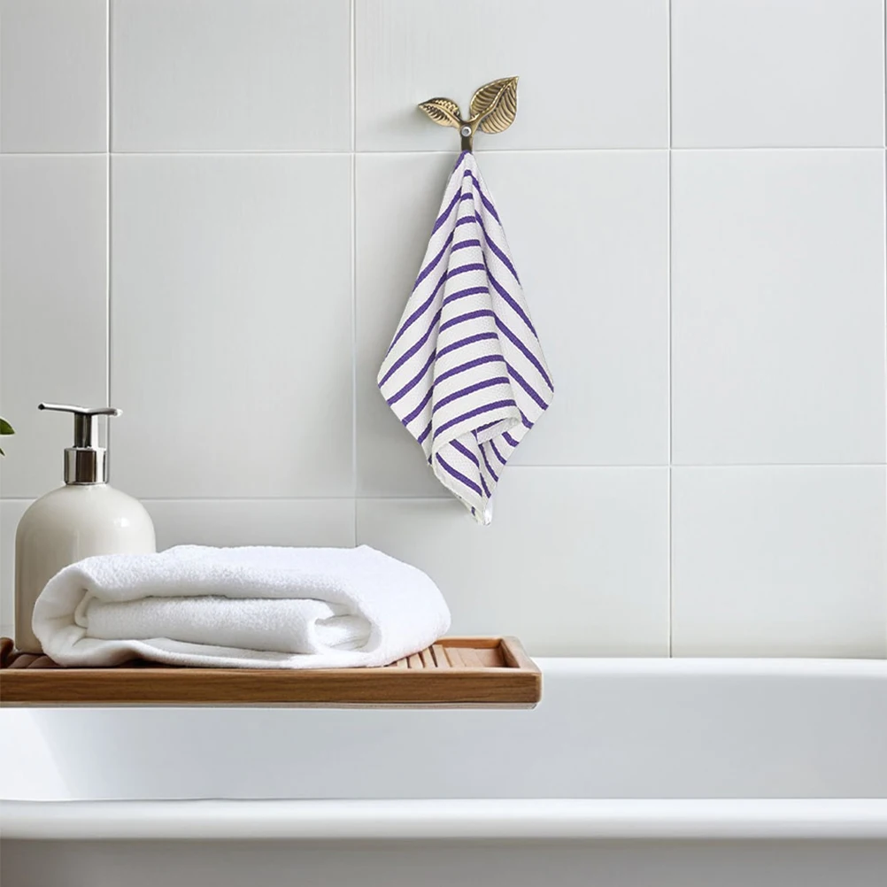 

6pcs Leaf Hooks Vintage Metal Home Decor Bathroom Towel Storage Farmhouse Kitchen Coat Mounted Retro Iron