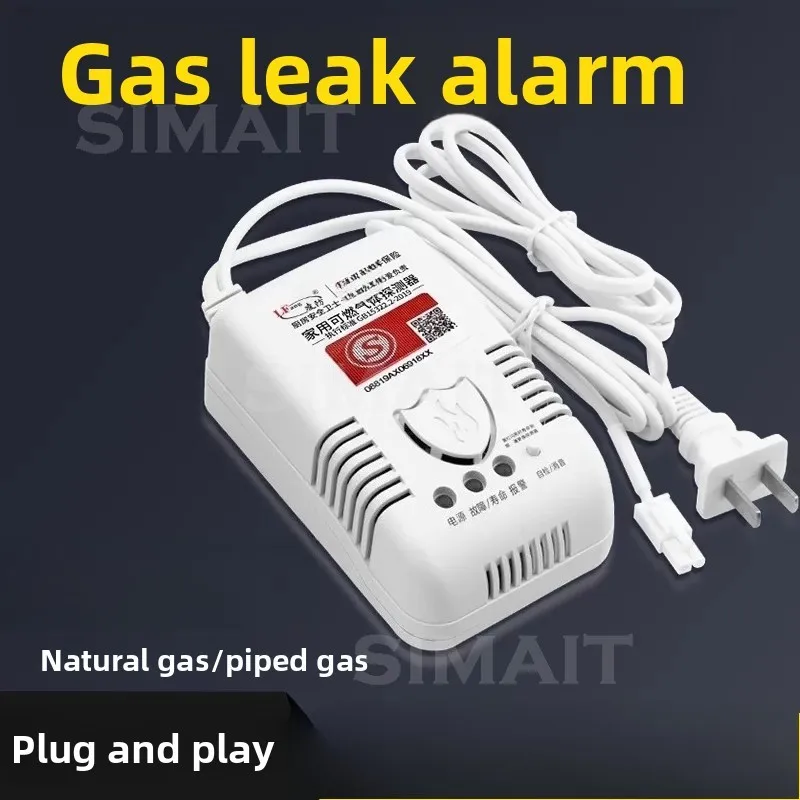 

Gas Leak Alarm with Auto Shut-Off Valve, LPG Safety Valve for Home Commercial Kitchen
