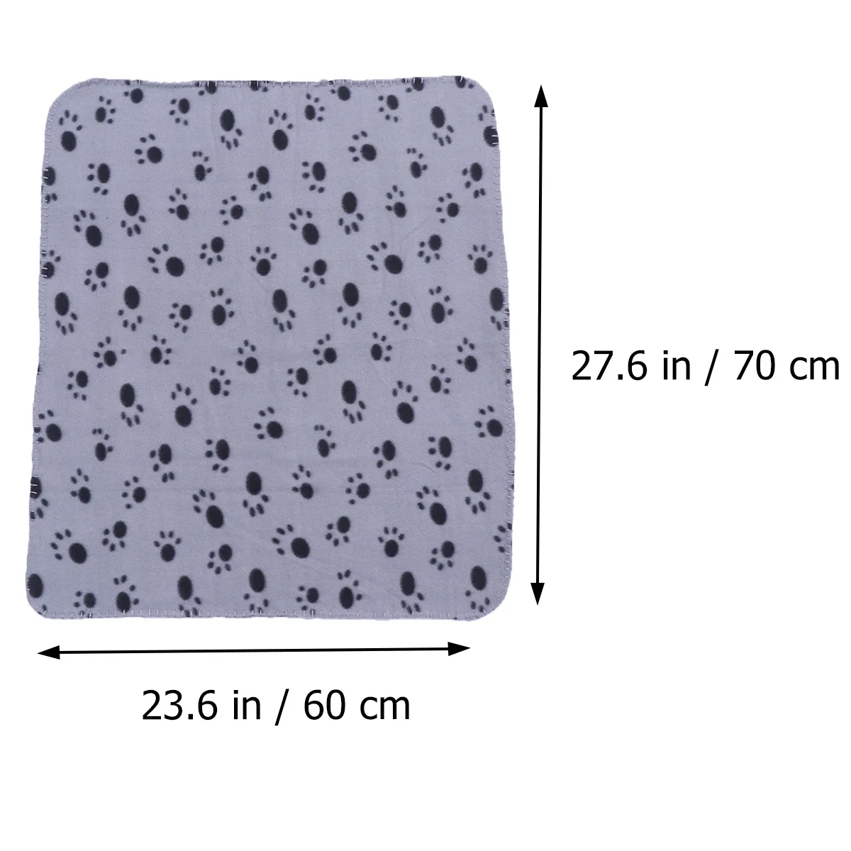 

70x60cm Blanket for Pets Double Sided Dog Claw Print Cozy Warm Cover for Dogs Puppies Cats in Winter Autumn Pets Blanket
