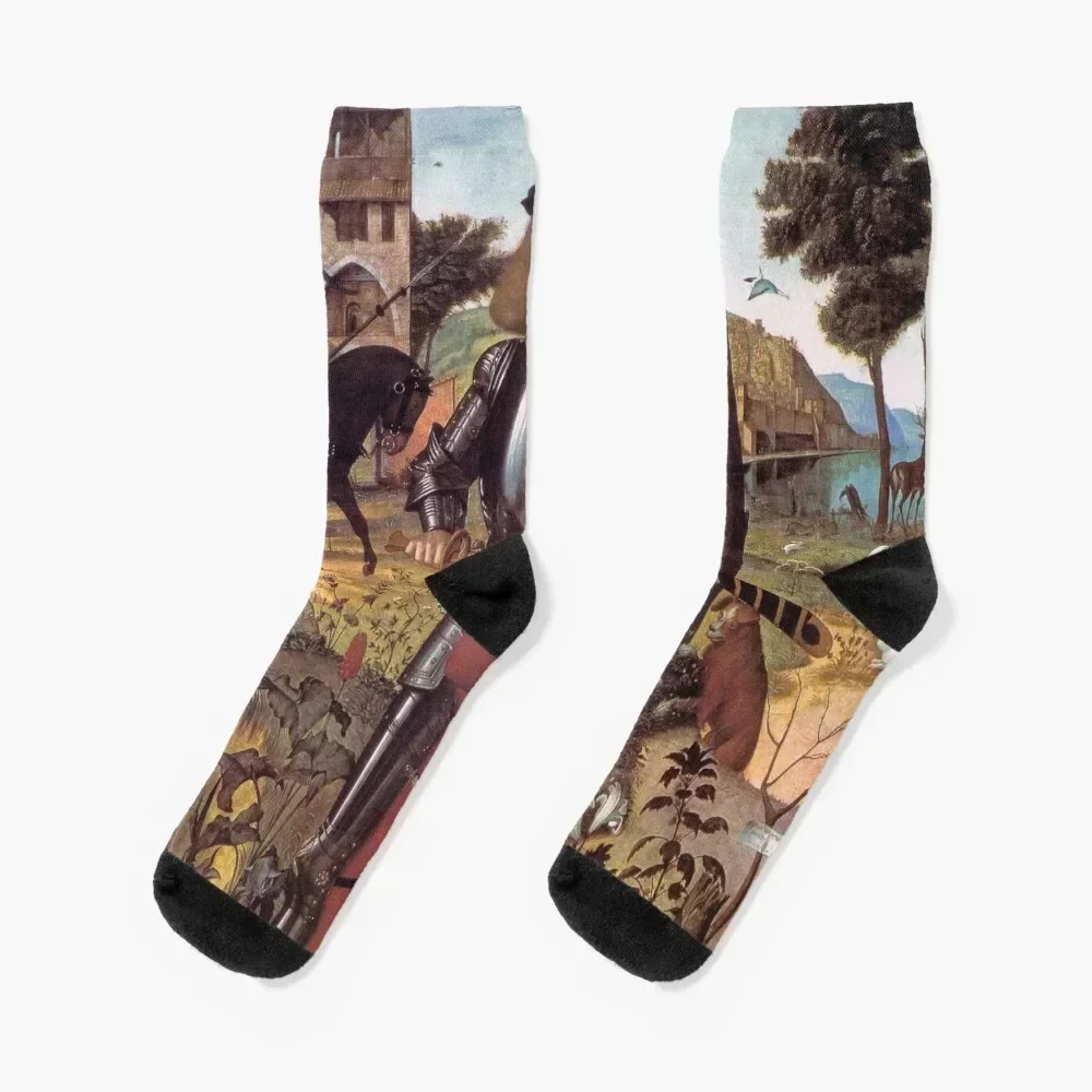 

Portrait of a Medieval Knight by Vittore Carpaccio Socks golf cool kids Socks For Man Women's