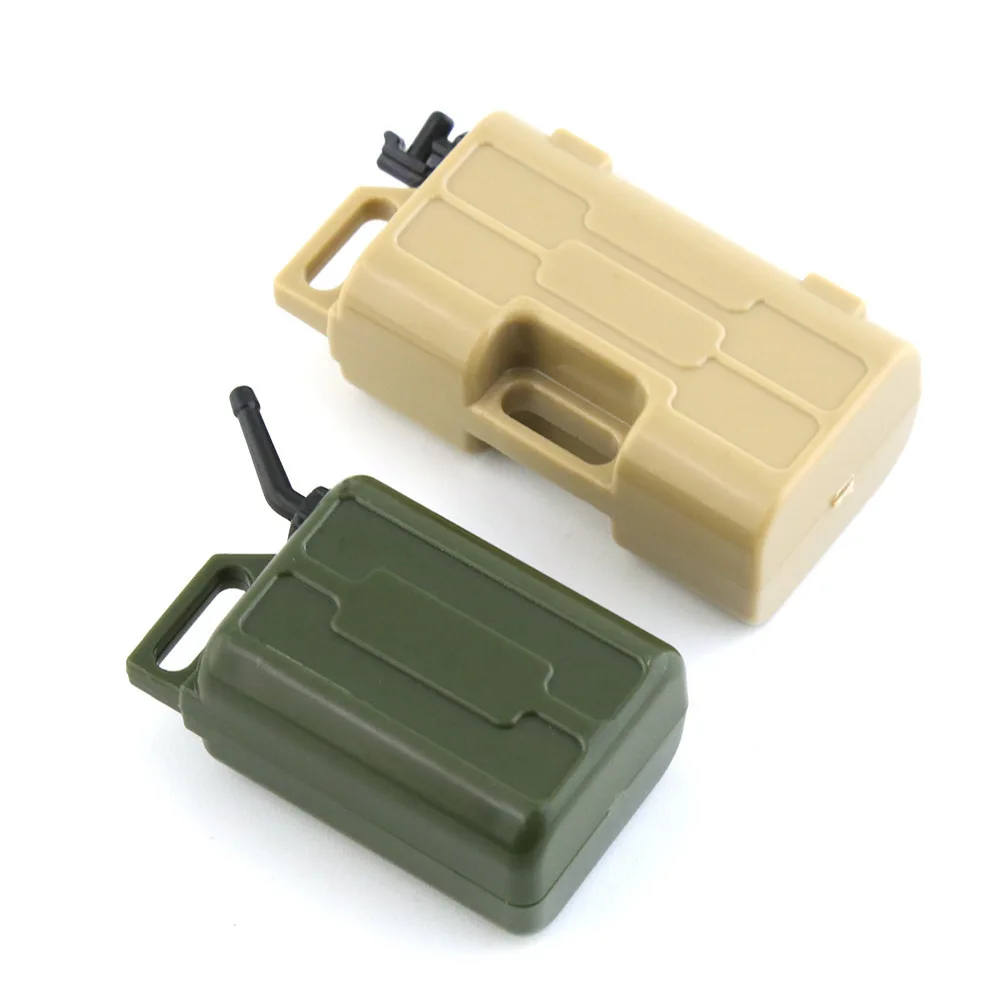 1 Set RC Car Mini Fuel Tank  & Water Jug Decoration Tools for 1/10 RC Rock Crawler Axial SCX10 Wraith TRX-4