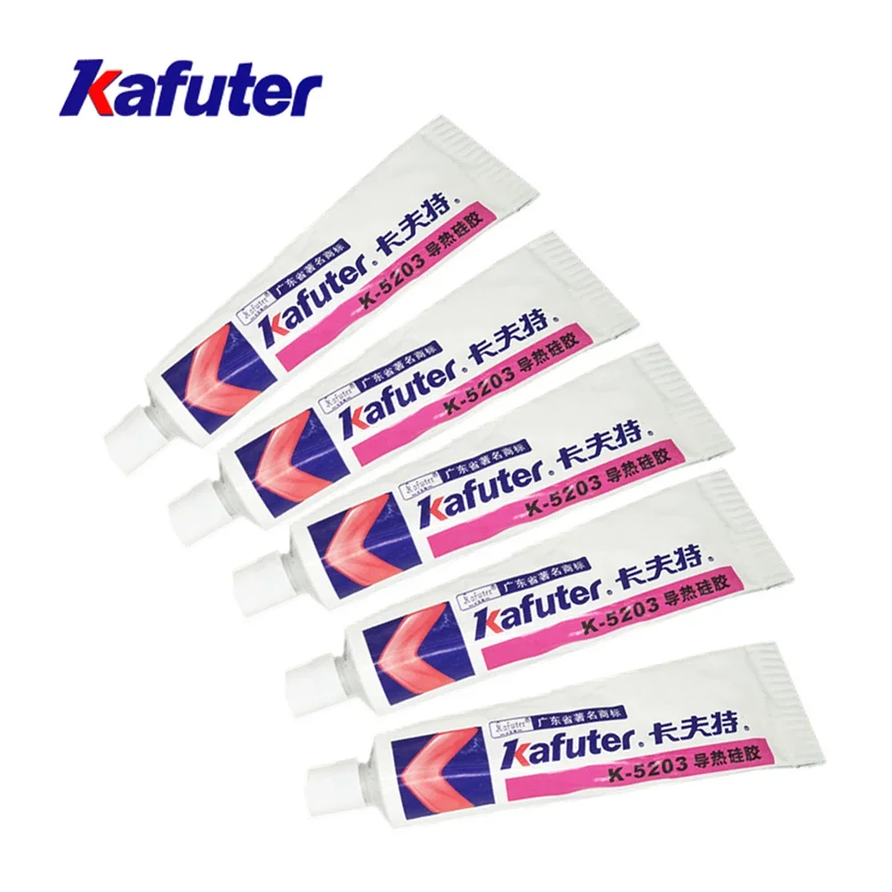 

Kafuter 80g K-5203 CPU Heatsink Thermal Conductive Silicon Grease Paste Glue Adhesive LED Light Silicon Rubber Gel