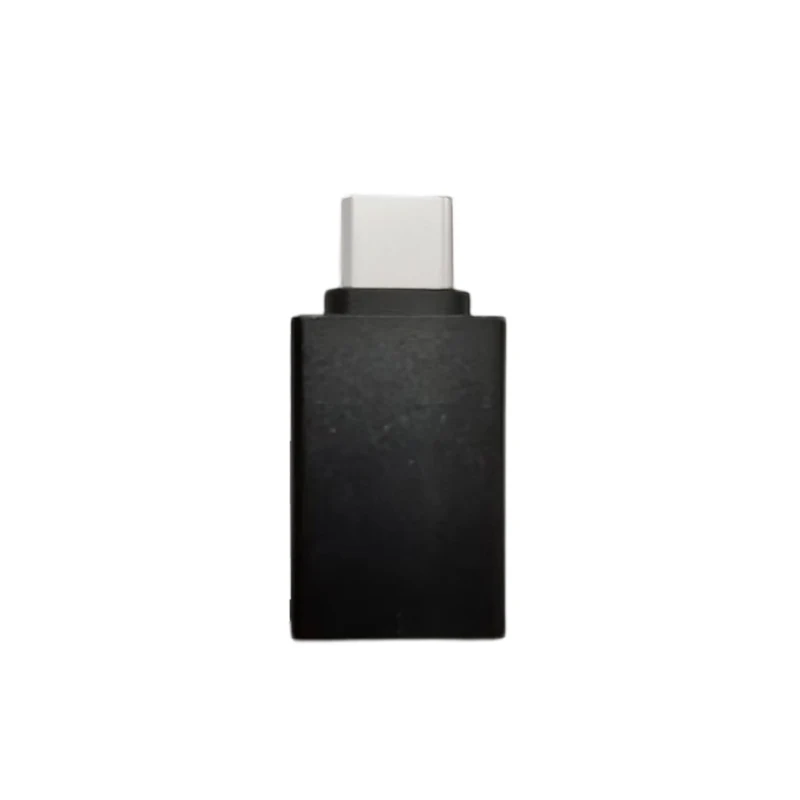 Black,USB type C Male to USB3.0 A Female Adapter, current 3A+5G transmission, mobile phone connected to USB drive   card reader