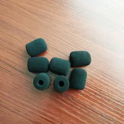 5PCS Black Microphone Headset Foam Sponge Windscreen Mic Cover