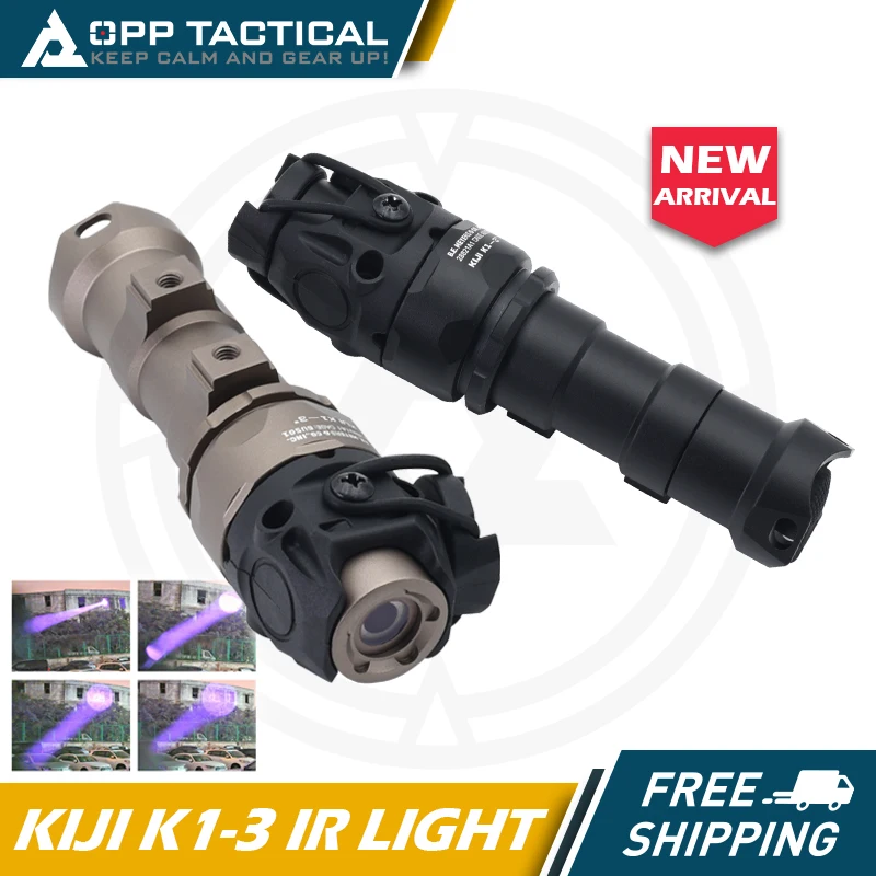 

Tactical 2024 New Metal KIJI K1 K1-3 IR Adjustable Scout Light 850nm Illumination with Original Markings Fit 20mm Rail