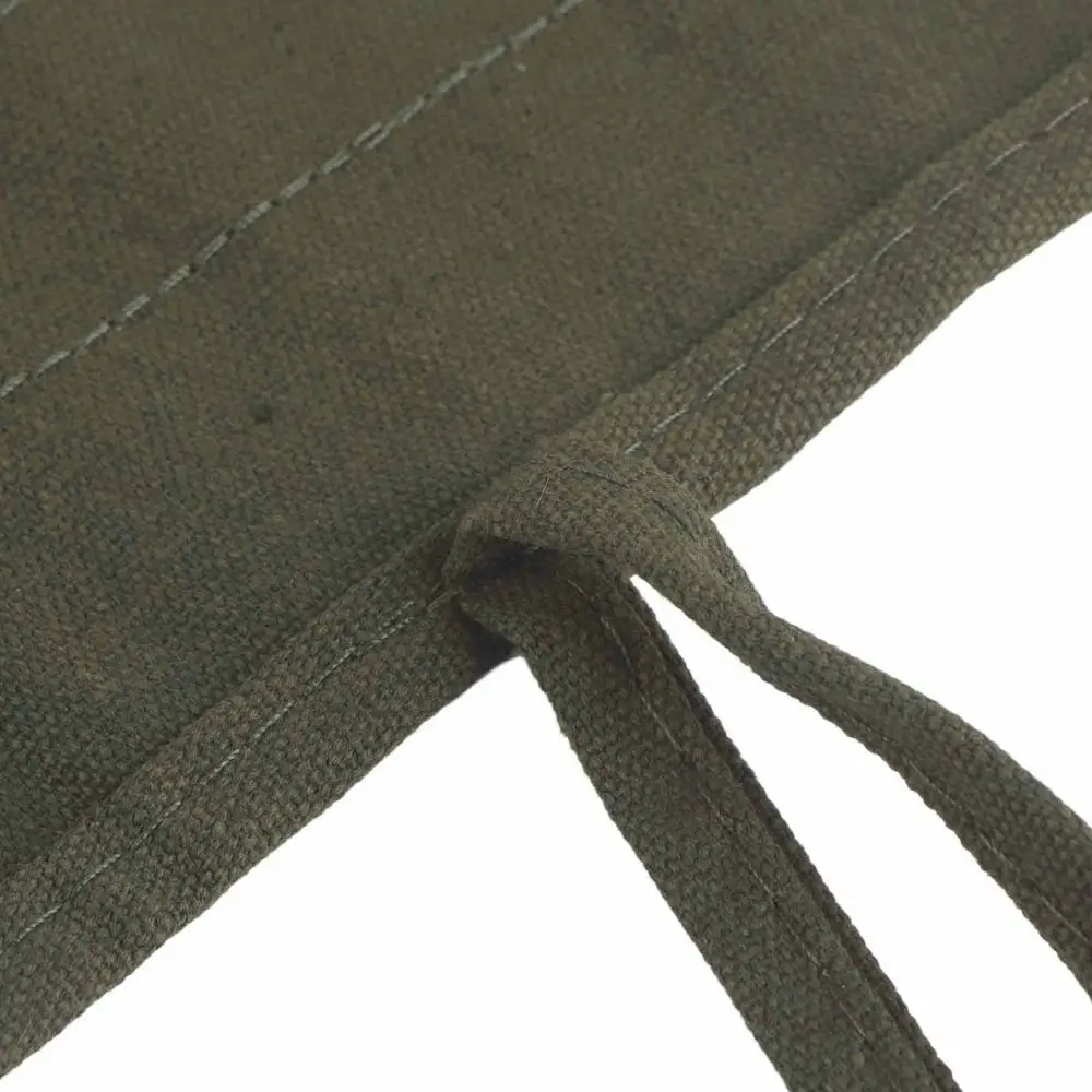 22 Slots Paint Brush Holder Separate Pouches Canvas Roll Up Pen Bag Black/ Dark Green 40 X 35cm Canvas Pencil Case Travel view 5
