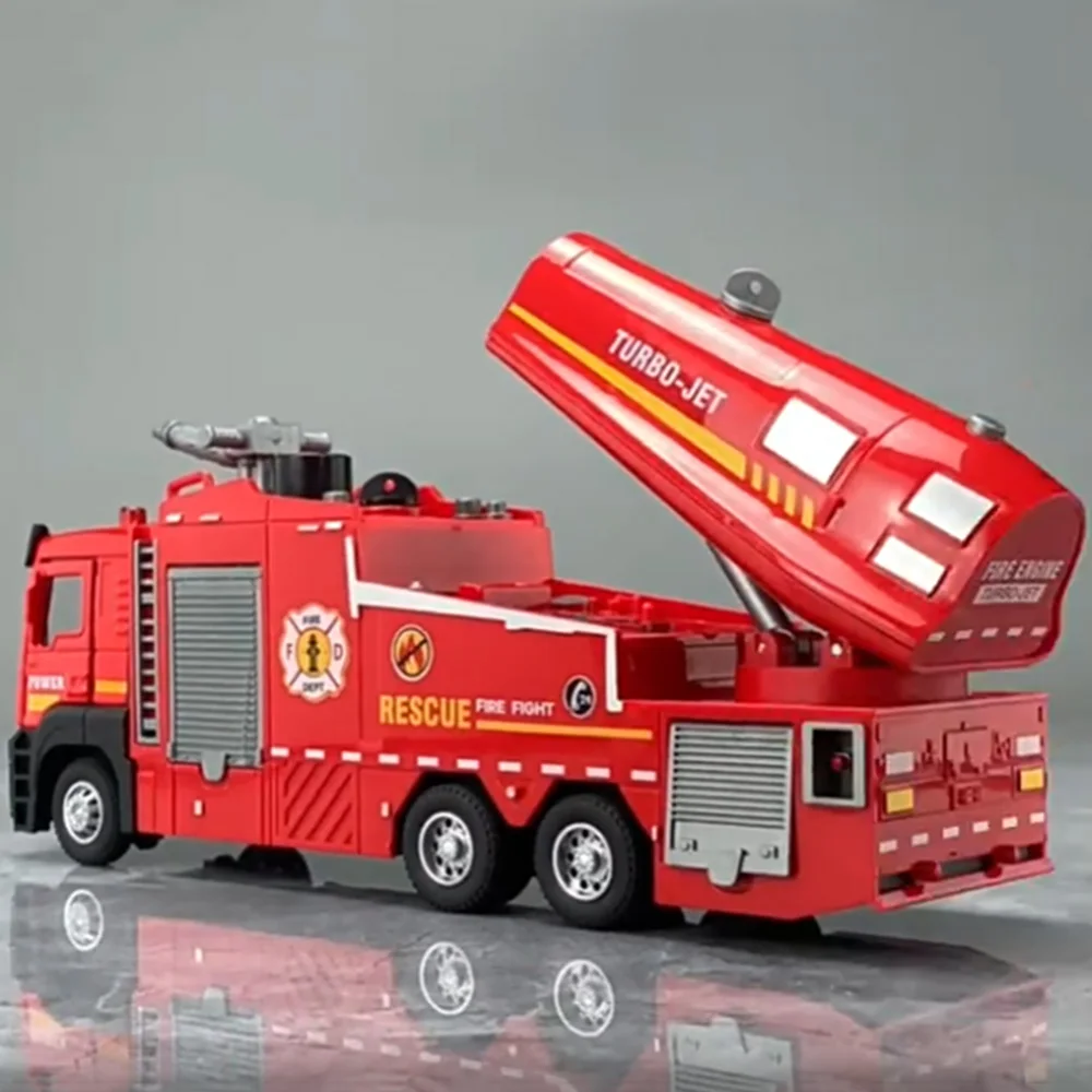 

1:32 Fire Engine Models Toys Cars Alloy Diecasting Doors Opened Vehicles with Light Music Miniature Car for Boys Educational Toy
