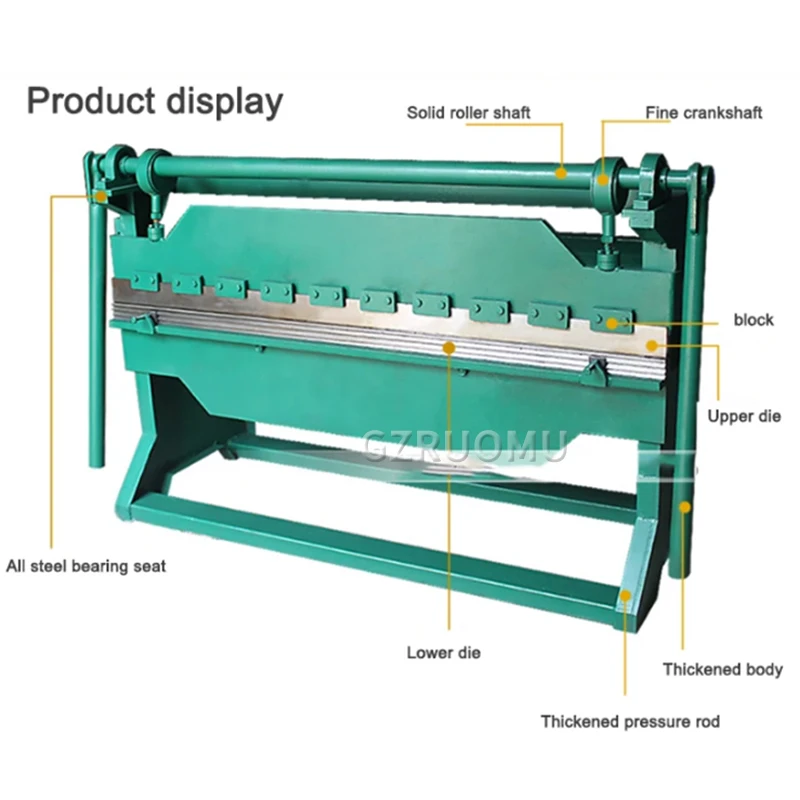 1.3M Semi-Automatic Bending Machine Desktop Manual Right-Angle Label Folding Machine Aluminum Plate Iron Sheet Folding Equipment