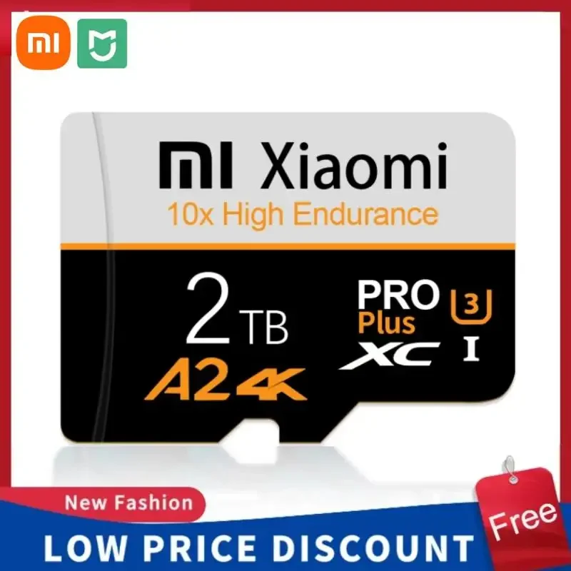 

Xiaomi Mijia 2TB Micro TF SD Card High Speed Memory Card 128GB 256GB SD Card U3 A2 TF Flash Card 1TB For Phone Camera Tablet