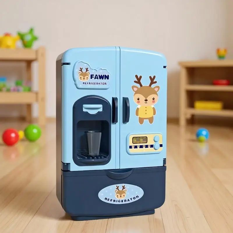 ホームアクセサリーギフト - ミニチュアシミュレーション冷蔵庫、キッチン家具、子供用教育玩具