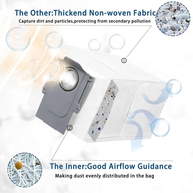 Roborock Q Revo 진공 청소기용 부품 액세서리, Roborock P10 로봇용 교체 부품 세트, 메인 브러시, 먼지 봉투, 1 세트