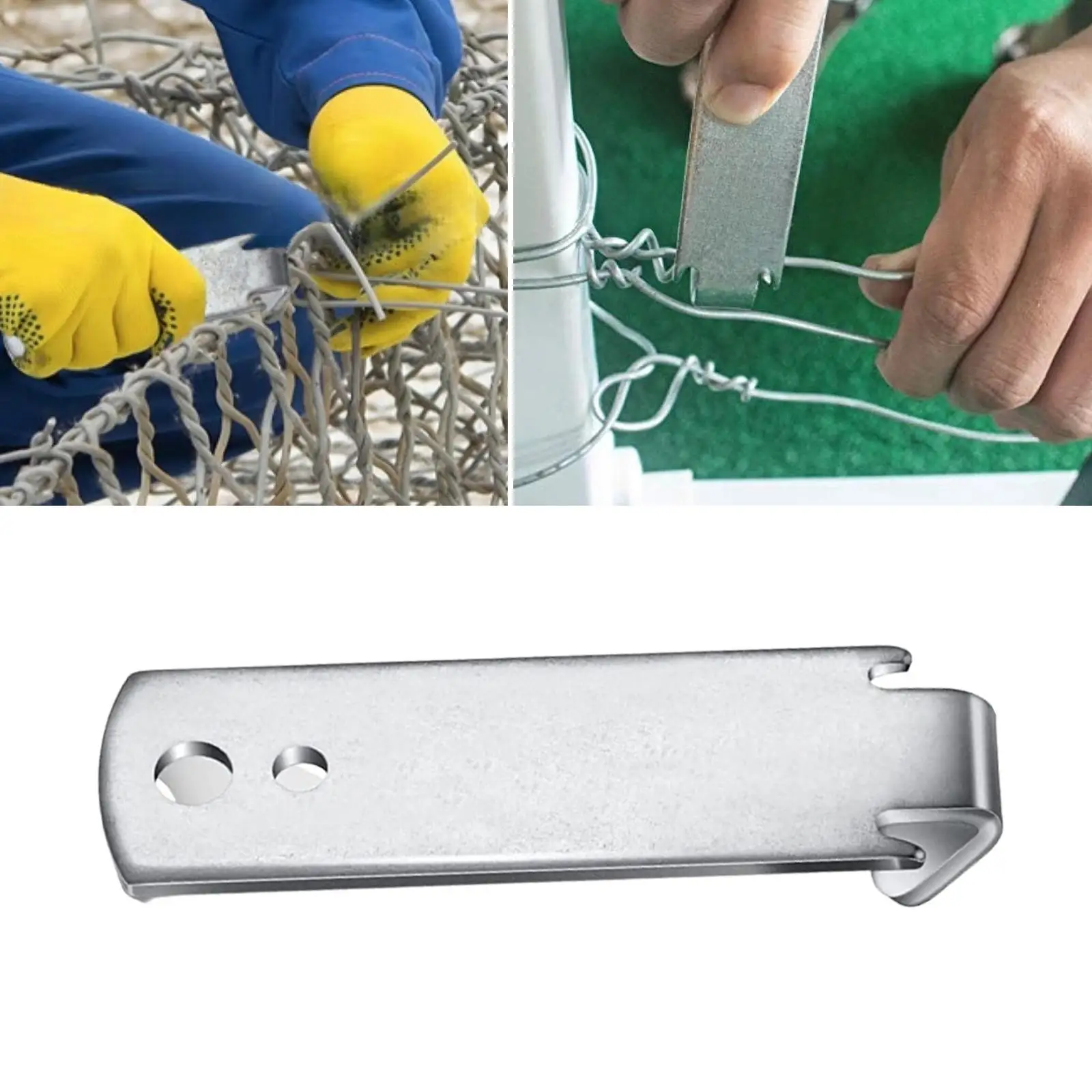 Fence Wire Twisting Tool T Post Clips Tightener Construction Ergonomic Handle Sturdy Portable Labor Saving Wires Winder