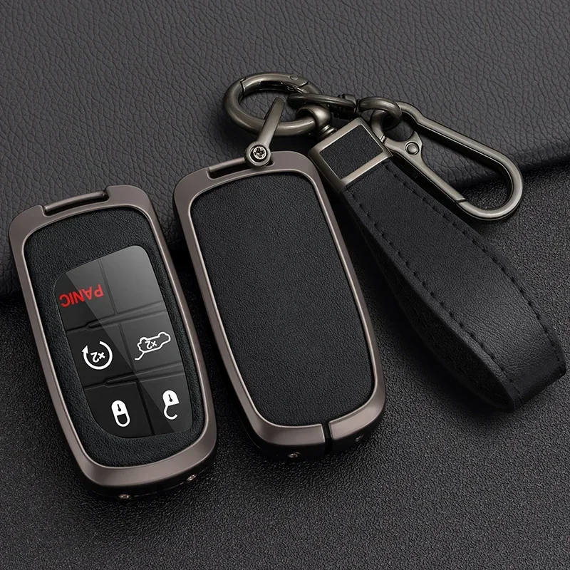 

2 3 4 Button Car Key Case Full Cover For Jeep Grand Cherokee Renegade Fiat Freemont Dodge Charger Challenger Durango Journey