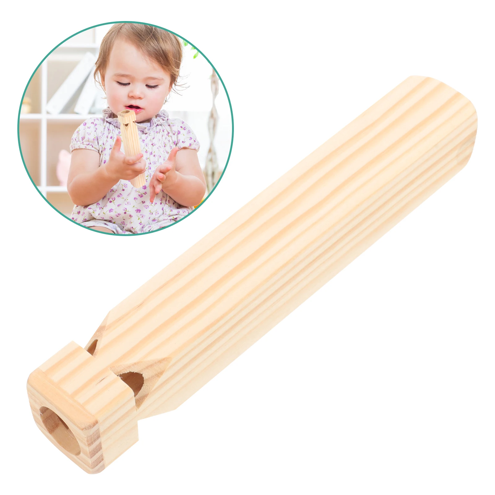 

Wooden Whistle Instruments for Whistles Musical Porous Train