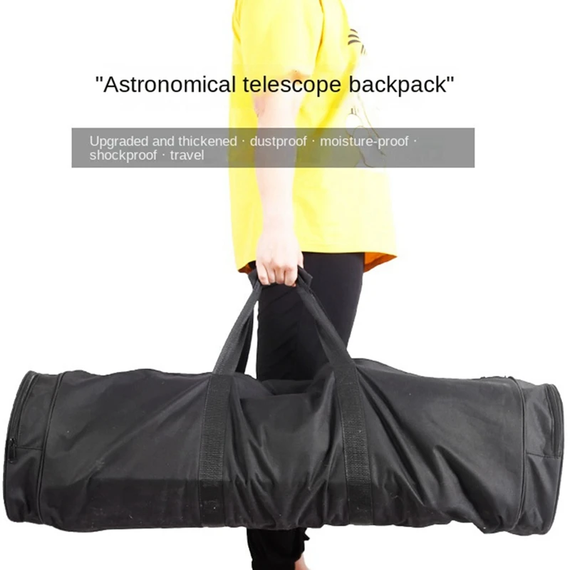 

Утолщенный маленький черный рюкзак для астрономического телескопа, портативная сумка для хранения на открытом воздухе-ABWY