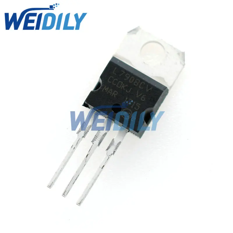 5PCS L7905 L7906 L7908 L7909 L7912 L7915 Transistor Voltage Regulator L7905CV L7906CV L7908CV L7912CV L7915CV TO-220 Triode NEW