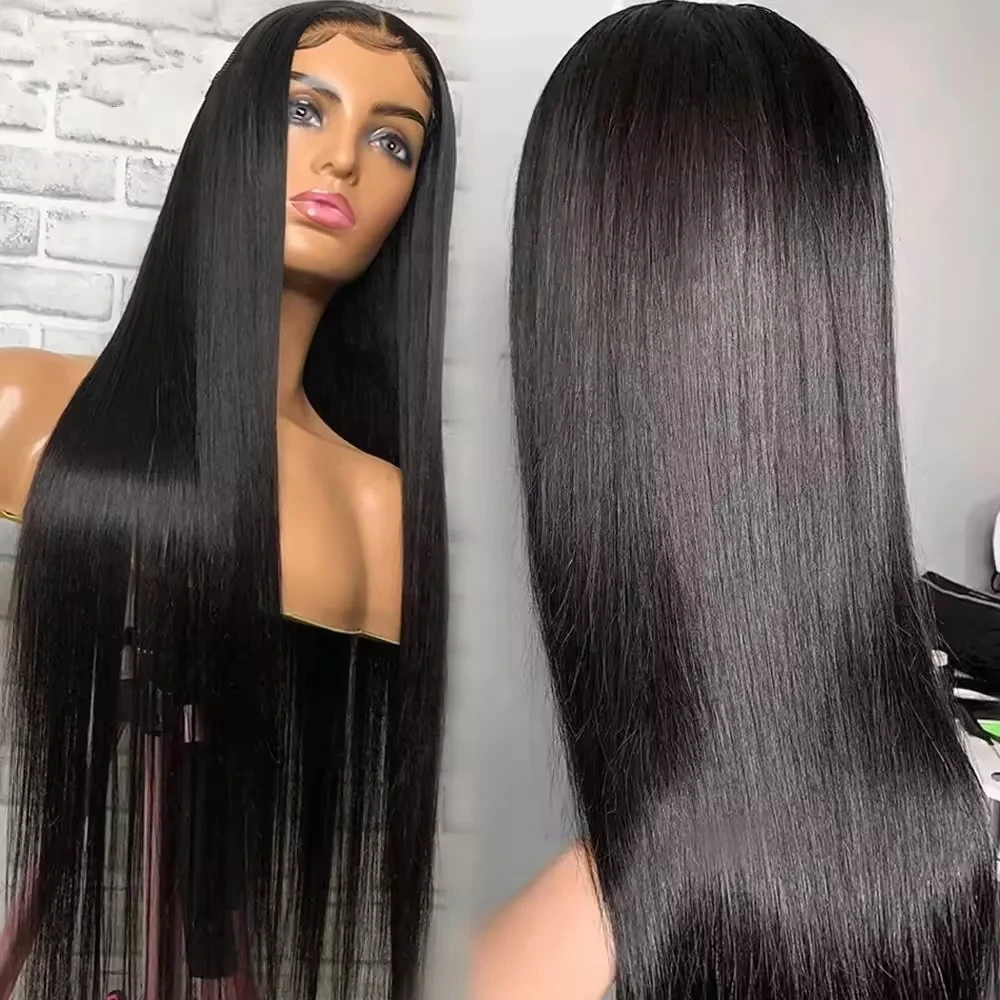 13X4 13x6 Straight Lace Front Wigs 30 Inch HD Transparent Lace Frontal Wig Remy Straight Human Hair Wigs For Women